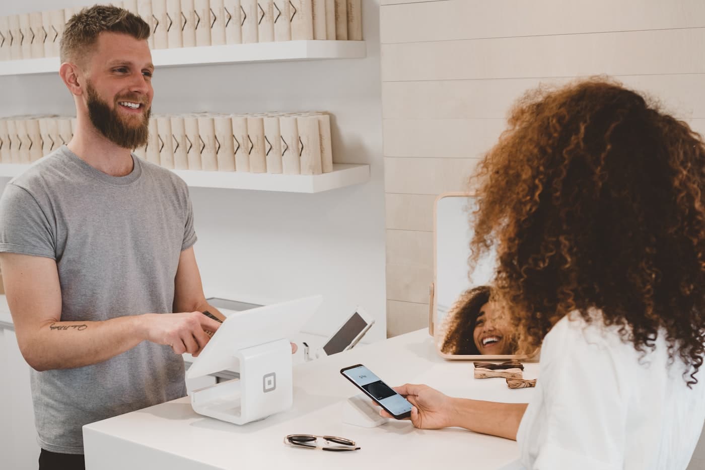 Retail checkout counter representing e-commerce order flow