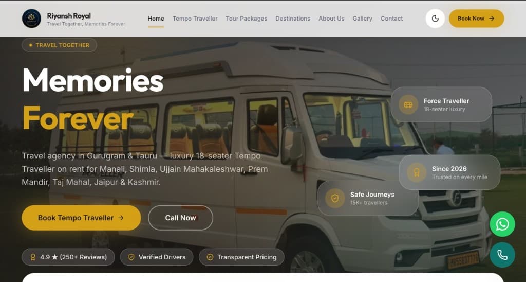 Riyansh Royal Tours preview