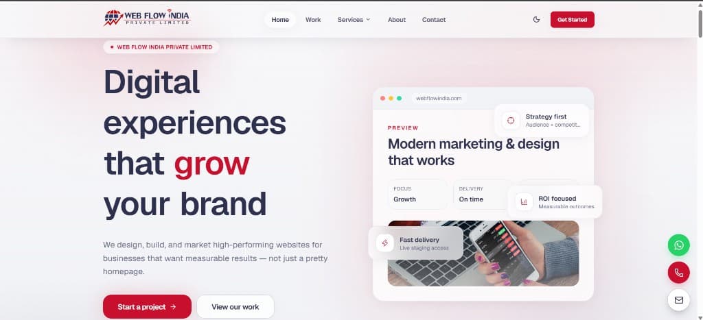 Web Flow India case study preview