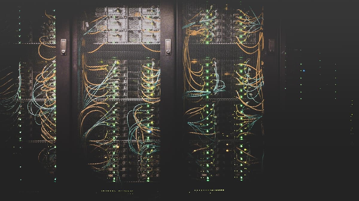 Server racks representing backend infrastructure