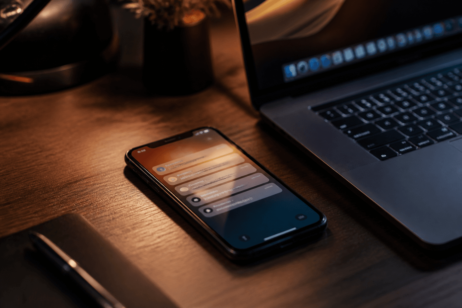 Messaging and notification collaboration scene